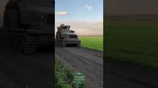 Засветился довольно редкий образец на ходу, а именно Быстроходная Траншейная Машина (БТМ) ВСУ