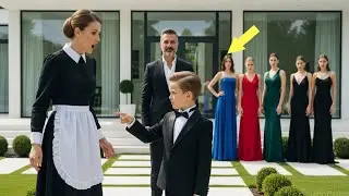 The RICH FATHER asked his SON to choose a MOTHER from MODELS, but he chose the MAID instead