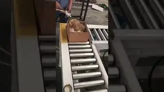 90 Degree Corner Lifting and Transferring Conveyor System for Cartons