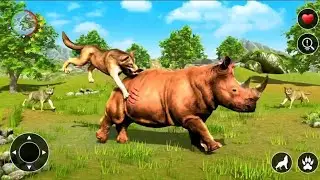Wild Wolf Life Animal Simulator 3D - Jungle Animals Hunting Game - Android GamePlay