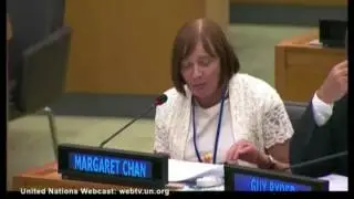 Dr Marie-Paule Kieny,  Launch Report on UN Commission on Health Employment and Economic Health