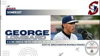 George Lombard Jr. Vs Binghamton Rumble Ponies 8/29/25