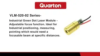 Quarton - Industrial green dot laser module demonstration - VLM-520-02 series