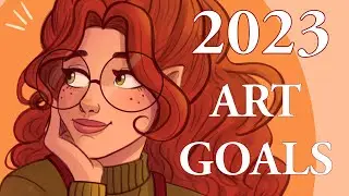 DIGITAL SPEEDPAINT | Coloring + talking about my 2023 art goals 🍂✨