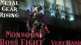 Metal Gear Rising Monsoon Boss Fight (Very Hard)