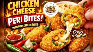 Iftar Special Chicken Cheese Peri Peri Chilli Bites |Crispy & Cheesy 