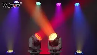 VSHOW X760 7*60W RGBW 4 in 1 zoom moving wash light use carbon fiber shell