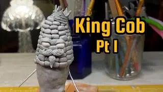 Bringing the Character to Life 👑 Sculpting Clothes & Details. King Cob Part 1
