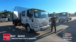 14ft Aluminum Dump Truck - 2024 Isuzu NRR Landscape - Isuzu Cab Crew Cab - Stock #13363