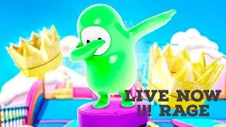 Live! FALL GUYS Crown Rush Challenges FREE FORTNITE SKIN!!!