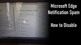 Microsoft Edge notification spam popups removal