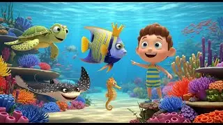 Deep Sea Alphabet Dive for Kids | Learn ABC, Ocean Animals & Nursery Rhymes 🌊🐠🎶