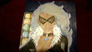 Sketch Card ACEO The Black Cat Iridescent