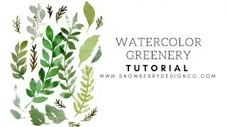 How to paint leaves, ferns and greenery | BEGINNER WATERCOLOR TUTORIAL