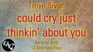 could cry just thinkin about you Karaoke - Troye Sivan Instrumental Lower Higher Female Original Key