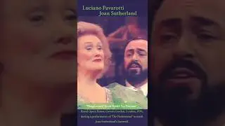 Joan Sutherland and Luciano Pavarotti performing 