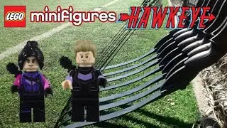 All LEGO Disney+ Hawkeye Character Minifigures from LEGO Marvel CMF Series 2 Stop Motion Build