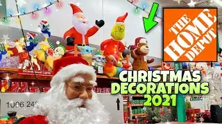 Home Depot CHRISTMAS 2021 Inflatable Display! BLOW UP Decorations