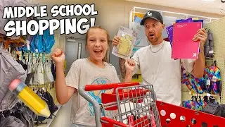 TAKING my MIDDLE SCHOOL DAUGHTER BACK to SCHOOL SHOPPING! (LOCKER SHOPPING)