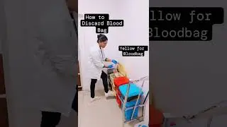 How To Discard Blood Bag# Clinical skill# medical knowledge # med# shortsvedio