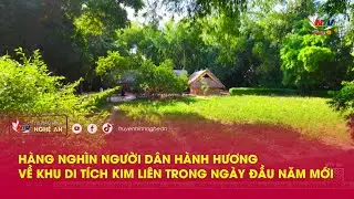 Hàng nghìn người dân hành hương về Khu di tích Kim Liên trong ngày đầu năm mới