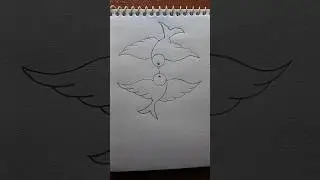 Just 9 & 6 Turned Into Two Birds 😱 | Magic Pencil Drawing #shorts