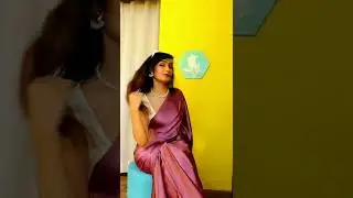 Affordable saree from Amazon 🌸 #sareedraping #sarees #satinsaree #sareelover