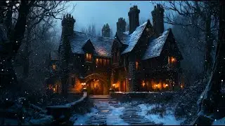 A Winter Castle in the Dark Woods | Medieval Celtic Winter Ambience for Study, Reading & Relaxation