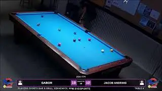 GABOR  vs JACOB ANDRING - PLAYERS SPORTS BAR & GRILL - TABLE 4 | EvoSports