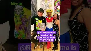 @RoloLedesma #rololedesma What is wearing his sci fi ninja theater TEE-SHIRT