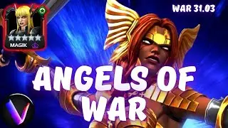 Dragon Man, Mangog, Havok destroyed in War 31.03 4L0ki Star Angela MCoC Alliance War Tier 1 Wasp
