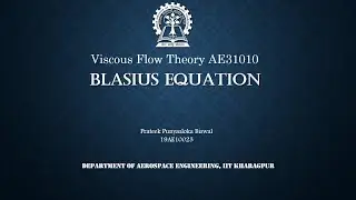 Derivation of the Blasius Equation