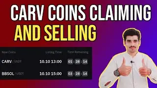 carv airdrop coin live claiming and selling process by technical jalees