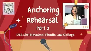 DES Shri Navalmal Firodia Law College #fergussoncollege #anchoring rehearsal #alumnimeet 2025 #part2