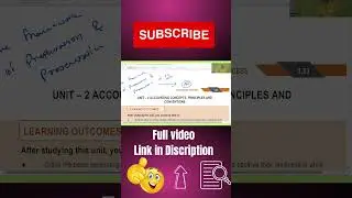 Accounting Concepts | Principles and Conventions #carampatil