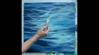 Acryltechnik, Meer-St&uuml;cke, Malprozess, Sehnsucht nach Mee(h)r