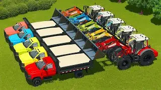 LOAD AND TRANSPORT RICE WITH FENDT TRACTORS - Farming Simulator 25