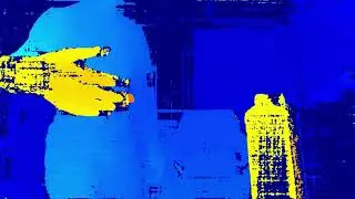 Myriad X Calibrated Depth with median Filter