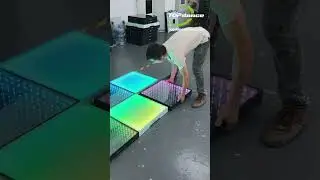 Watch our LED dance floor transform any space in no time! 🚀 #leddancefloor  #shorts