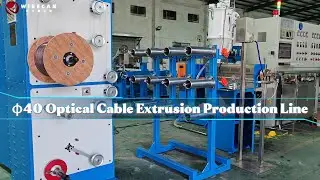 High-Speed &phi;40 Optical Cable Extrusion Line | Fiber Cable Manufacturing Machine