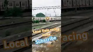 racing mode local train #shortvideos #viral_ #rail #goods #trending #train