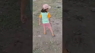little cute girl thrwing stone in the river#nature lovers#joyfull memories
