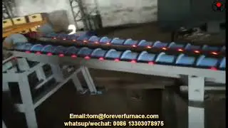 Steel Ball Hot Rolling Forging Induction Furnace #steelball #hotrollingball #inductionfurnace