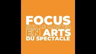 Master en Arts du spectacle