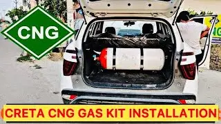 First In India || Creta  Gas ⛽️ kit CNG Installation Price & Full  & Detail Video 😱 