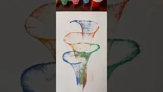 Easy Thread Painting Design🌈 #Shorts#diy#StringPainting#art#india#easydrawing#viral#funny#easy