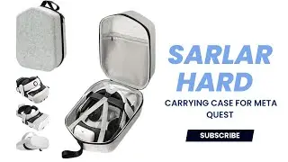 sarlar Hard Carrying Case for Meta Quest 3/3S/Oculus Quest 2, Large Space Compatible with BOBOVR S3