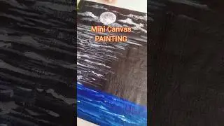 Canvas Painting 🎨|Easy Art for Beginners #shorts #art #diyart #youtubeshorts #acrylicpainting