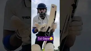Jespo Plastic Cricket Bat Performance Test With Leather Ball in Ground #cricket #shorts #test