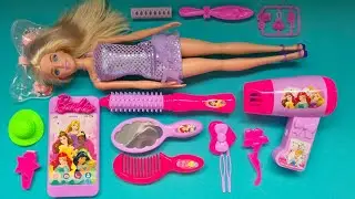 ASMR | Disney Mattel Doll Set Unboxing 👑 | DIY Barbie Ideas, Wig, Dress | Fashion Disney Princesa ✨